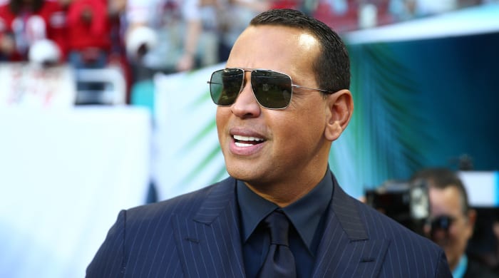 Alex Rodriguez at Super Bowl LIV.